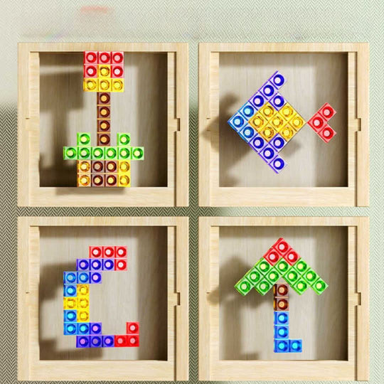 Familievenligt Tetris Puslespil i Bæredygtigt Design 4