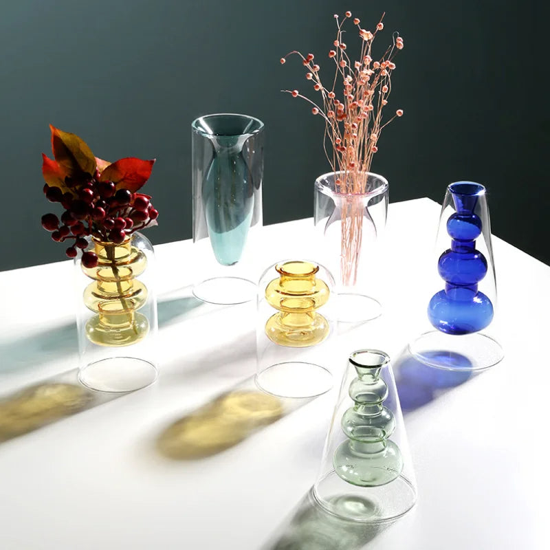 Farverig Glasvase i Skandinavisk Design 4