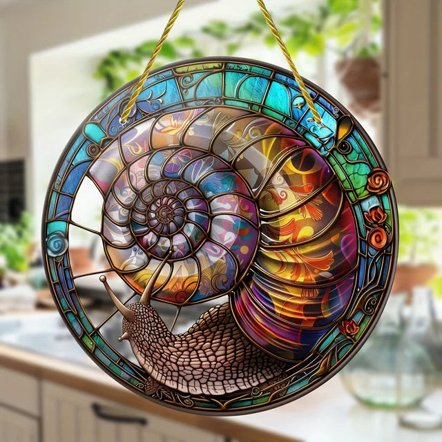 Farverig Solfanger Kæmpe Snegl Dekoration 0