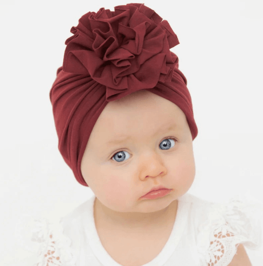 Flæse Top Baby Turban Hat