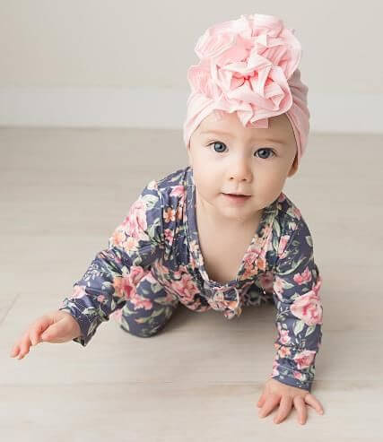 Flæse Top Baby Turban Hat