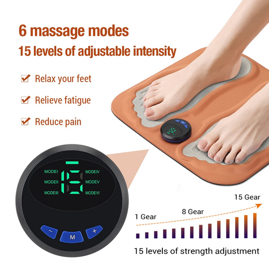 Fodmassagepude 3D Til Hjemmebrug Med Dybdegående Afslapning 3