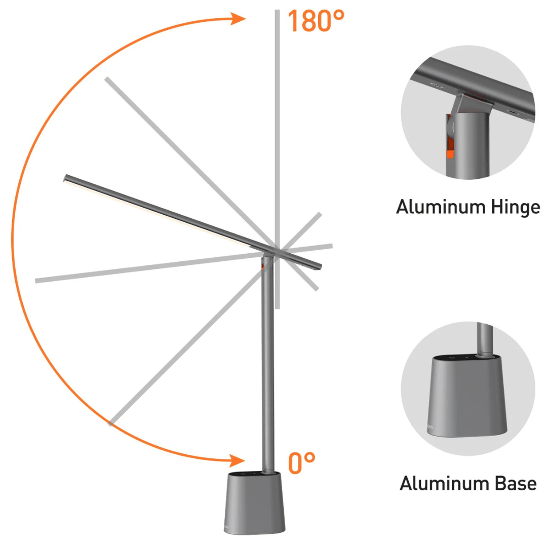 Folding LED Desk Lamp with Dimming Function 3
