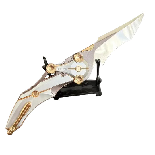 Folkedkniv i metal med kompakt design 0