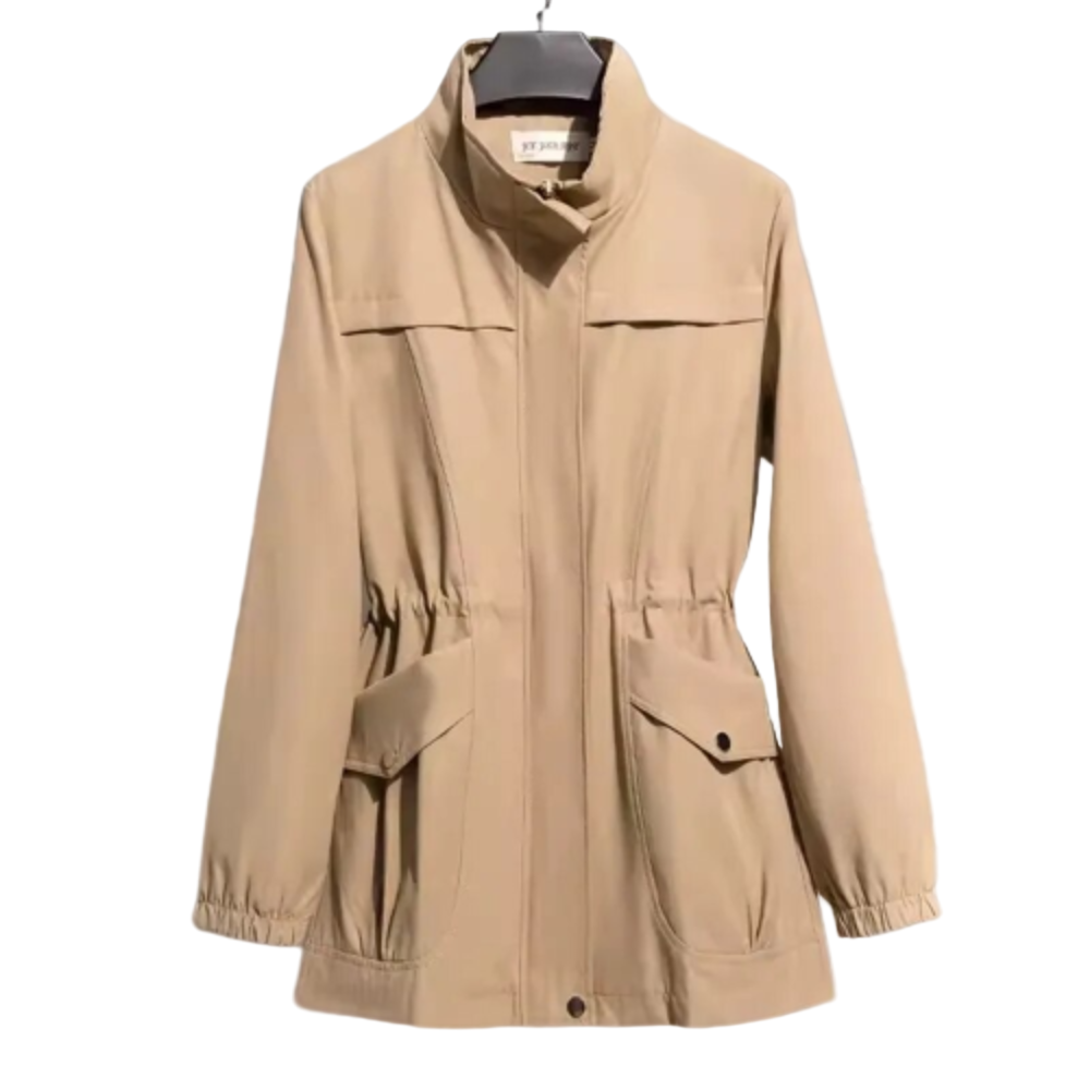 Forårsjakke Dame Tidløs Windbreaker Med Moderne Design 0