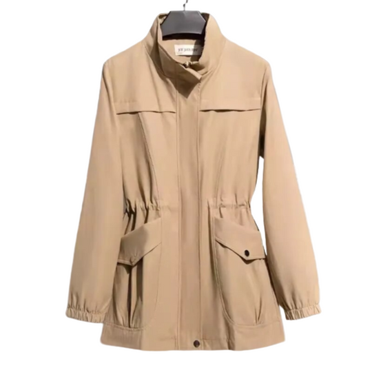 Forårsjakke Dame Tidløs Windbreaker Med Moderne Design 0