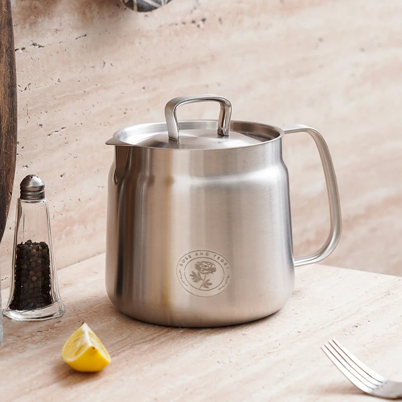 Frituregryde Med Oliefiltrering - 1,5 Liter Rustfrit Stål Design 5