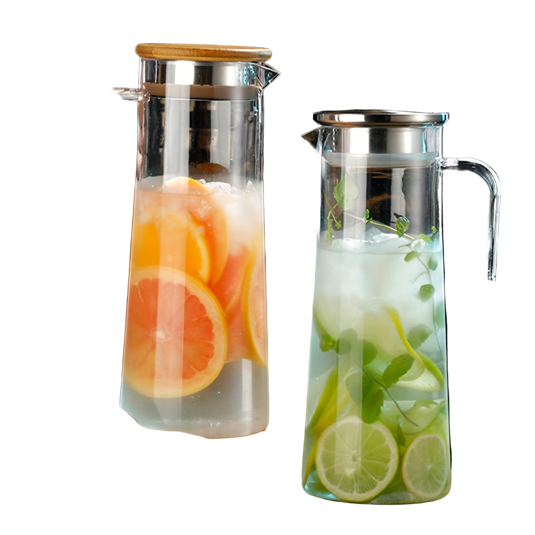 Gennemsigtig Vandkande med Låg til Hjemmet - Moderne Design til Varme og Kolde Drikke 1
