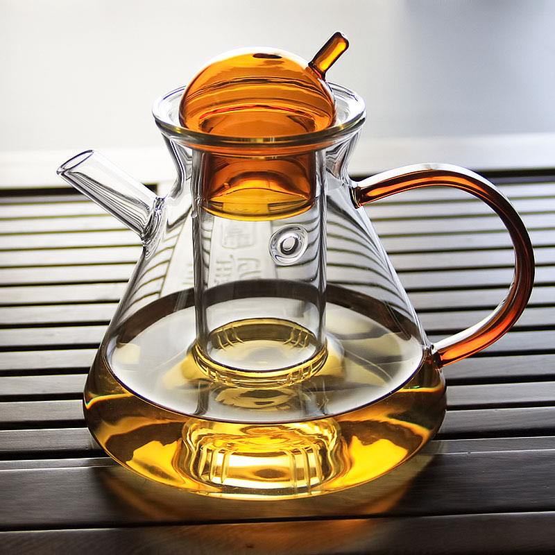 Glas Teapot Set til Løs Te og Varme Drikke 5