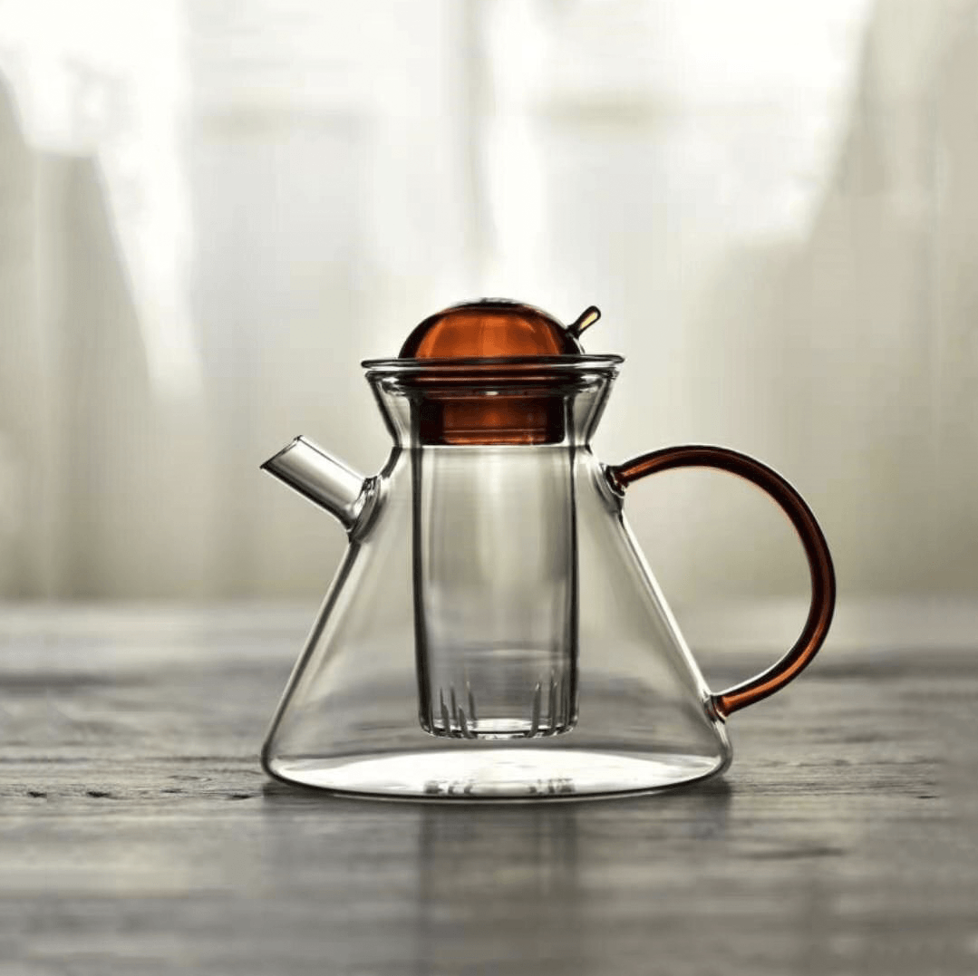 Glas Teapot Set til Løs Te og Varme Drikke 6