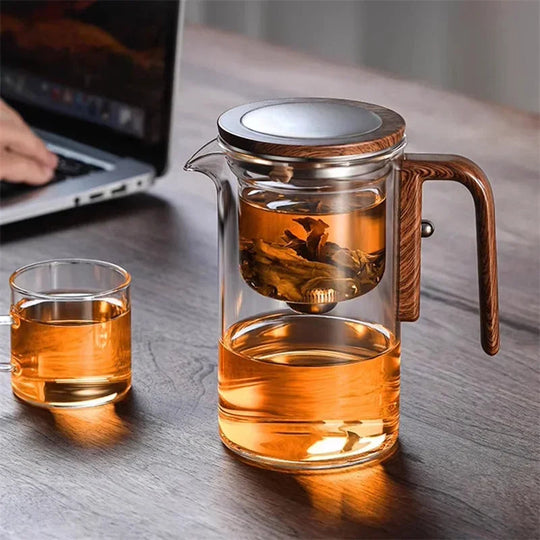 Glas Teapot med Infuser til Løs Te 2