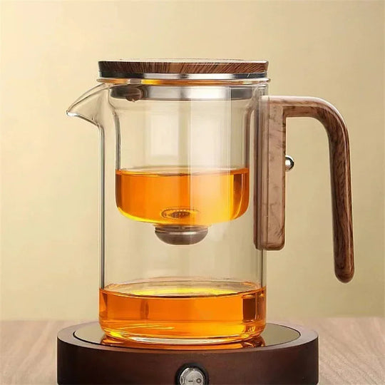 Glas Teapot med Infuser til Løs Te 4
