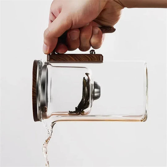 Glas Teapot med Infuser til Løs Te 7