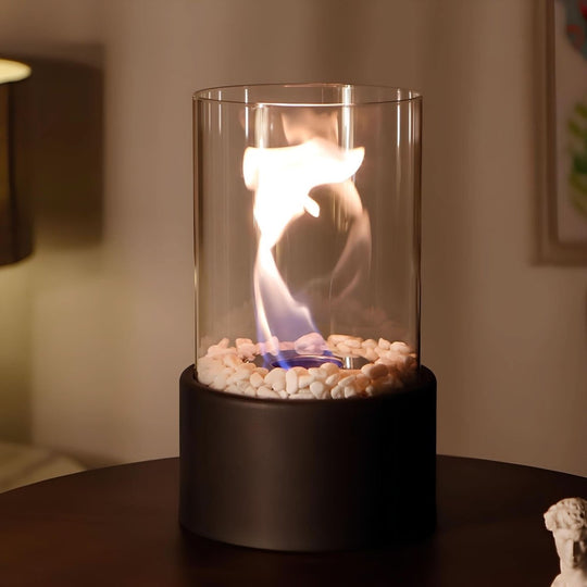 Glasolielampe til Indendørs og Udendørs Brug - Lampe med Flamme Atmosfære 2