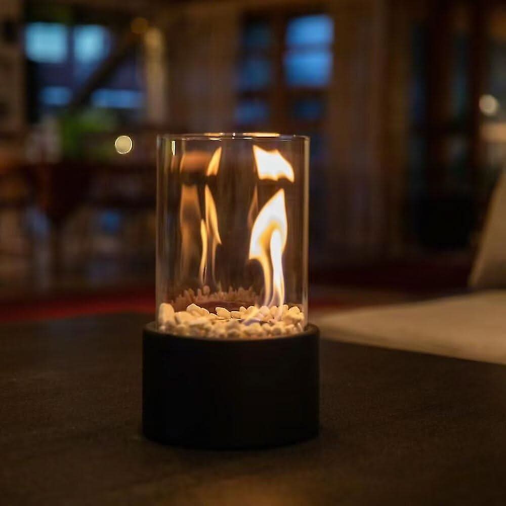 Glasolielampe til Indendørs og Udendørs Brug - Lampe med Flamme Atmosfære 4