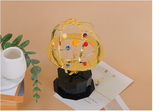 Grand Orrery Model Håndlavet Mekanisk Solsystem 1