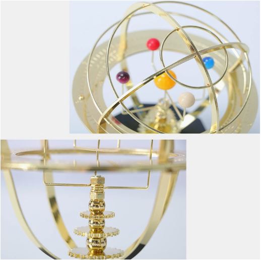 Grand Orrery Model Håndlavet Mekanisk Solsystem 2