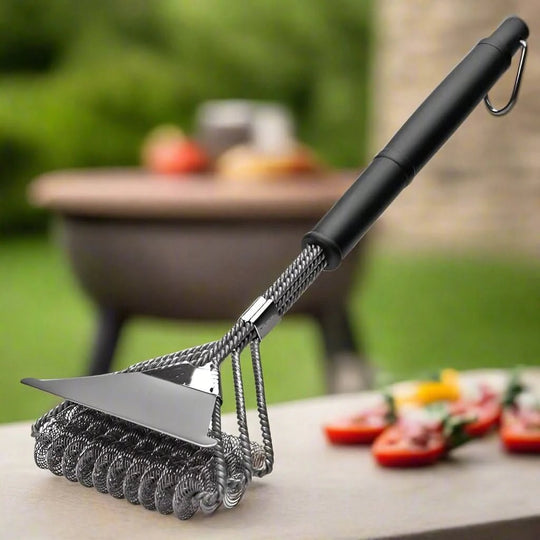 GrillMaster BBQ Rengøringsværktøj med Skraber 0
