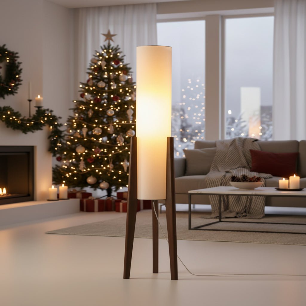 Gulvlampe i Skandinavisk Design med Dæmpbar LED 0