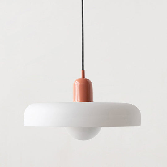 Hængelampe i Farvet Glas Moderne Design 12