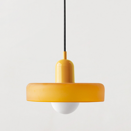 Hængelampe i Farvet Glas Moderne Design 15