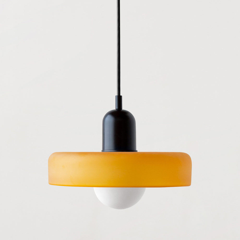 Hængelampe i Farvet Glas Moderne Design 17