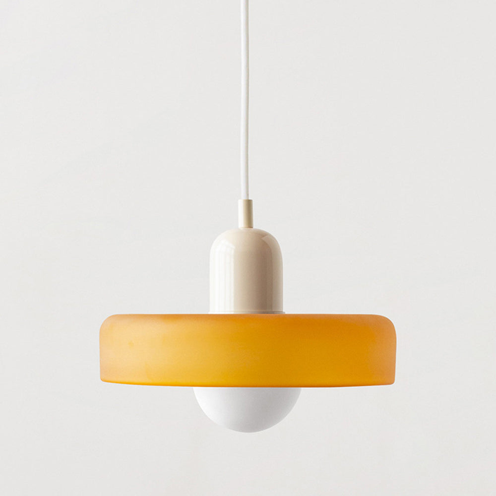 Hængelampe i Farvet Glas Moderne Design 25