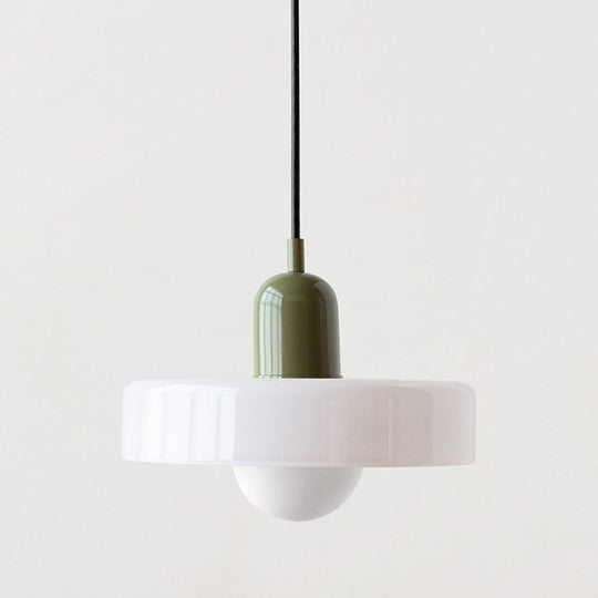 Hængelampe i Farvet Glas Moderne Design 26