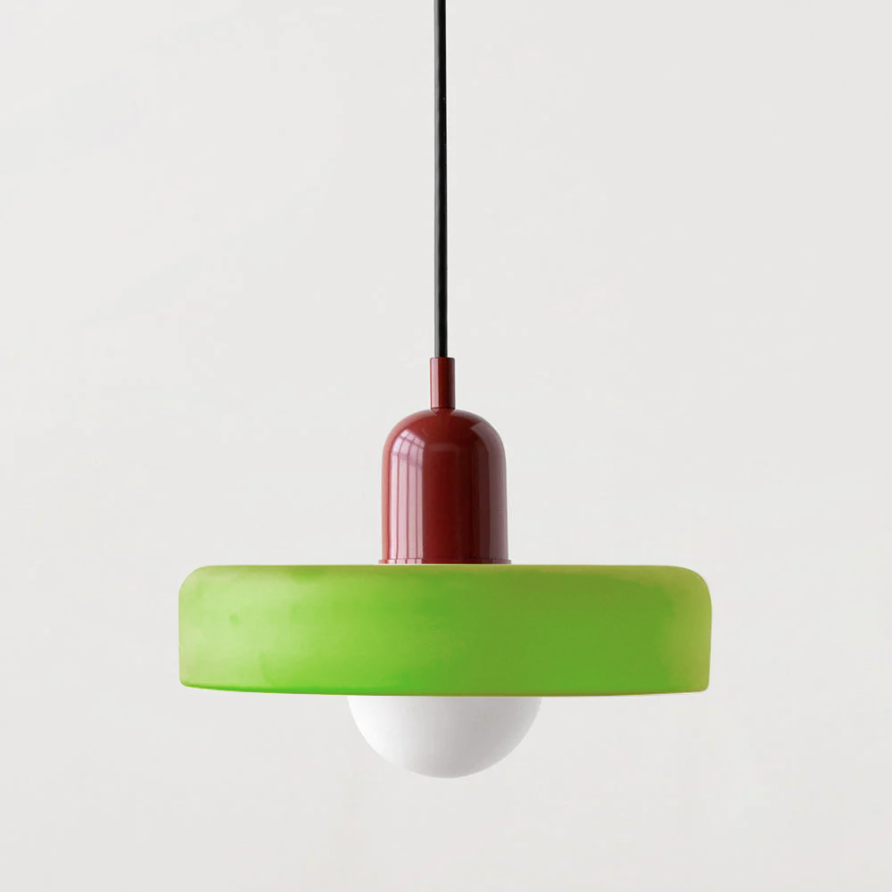Hængelampe i Farvet Glas Moderne Design 27
