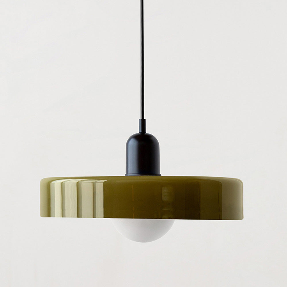 Hængelampe i Farvet Glas Moderne Design 29