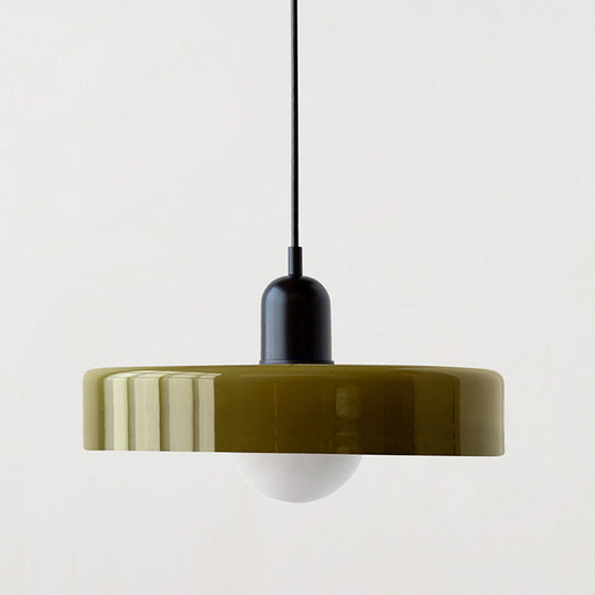 Hængelampe i Farvet Glas Moderne Design 29