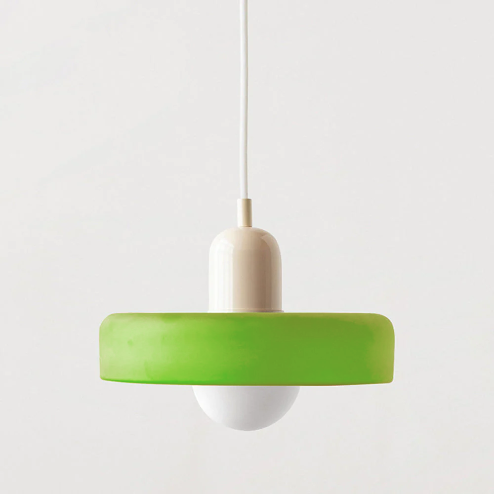 Hængelampe i Farvet Glas Moderne Design 9