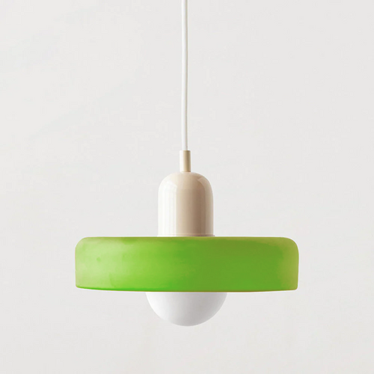 Hængelampe i Farvet Glas Moderne Design 9