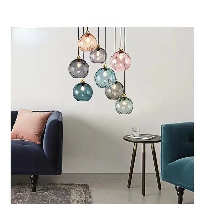 Hængende Lampe i Glaskugle Design Moderne Belysning 1