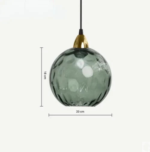 Hængende Lampe i Glaskugle Design Moderne Belysning 11