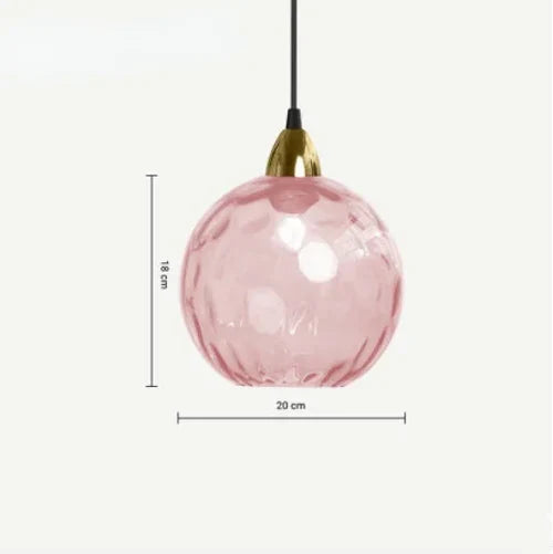 Hængende Lampe i Glaskugle Design Moderne Belysning 12
