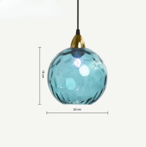 Hængende Lampe i Glaskugle Design Moderne Belysning 6