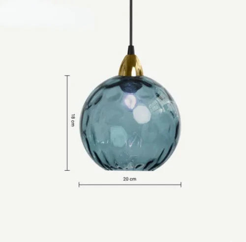Hængende Lampe i Glaskugle Design Moderne Belysning 9