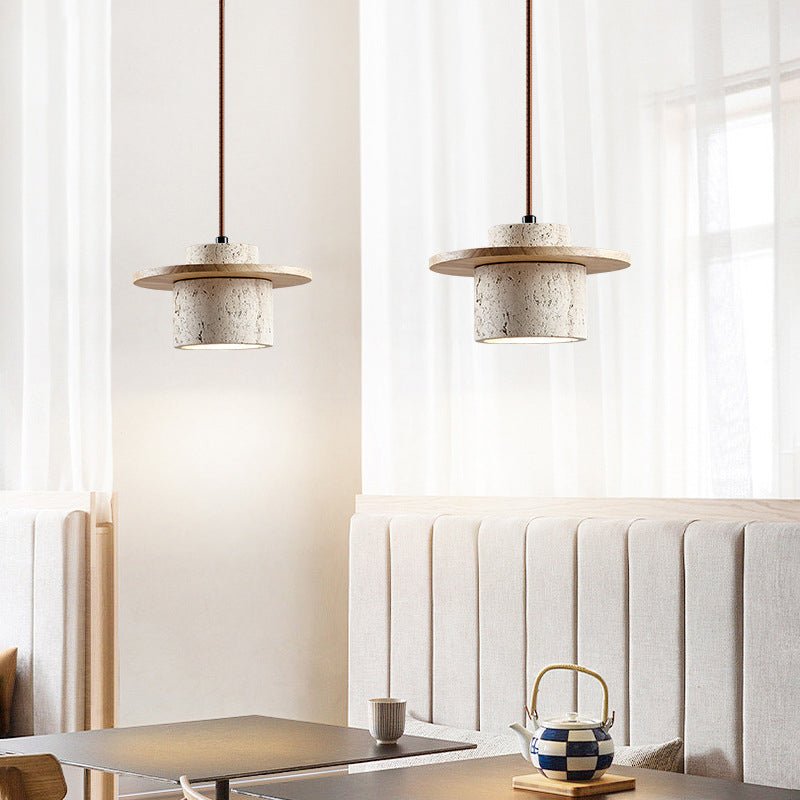Hængende Lampe i Travertin Design – Unikt og Stilfuldt Belysningsvalg 2