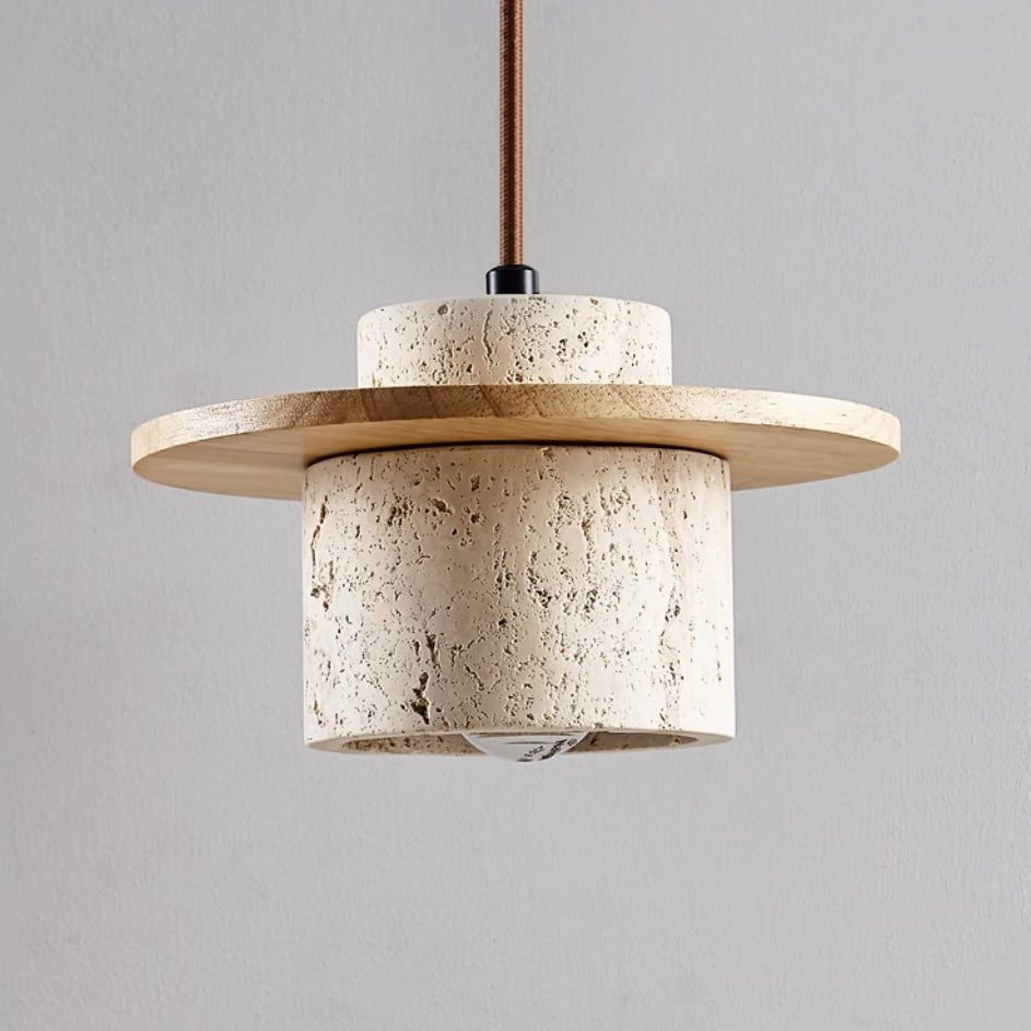 Hængende Lampe i Travertin Design – Unikt og Stilfuldt Belysningsvalg 3