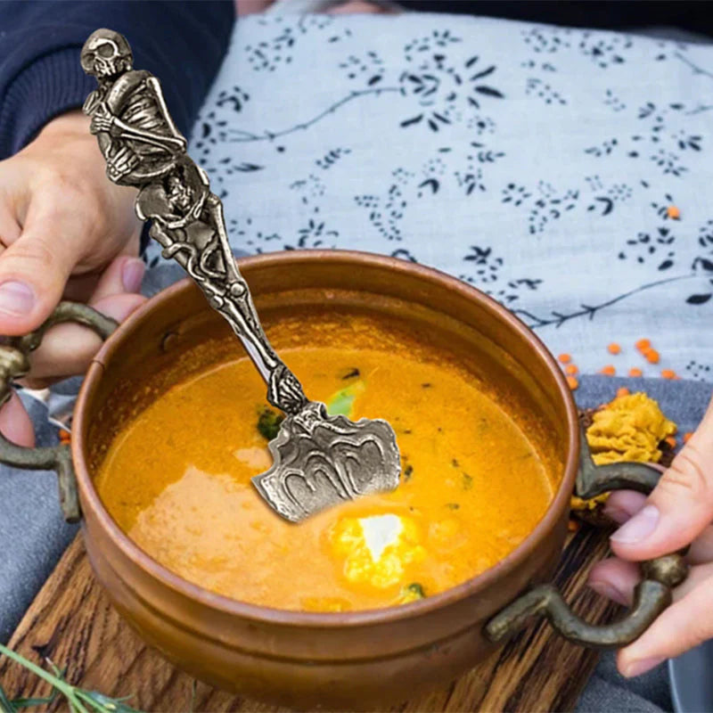 Halloween Bestik Sæt med Skelet Design til Festlige Anledninger 3