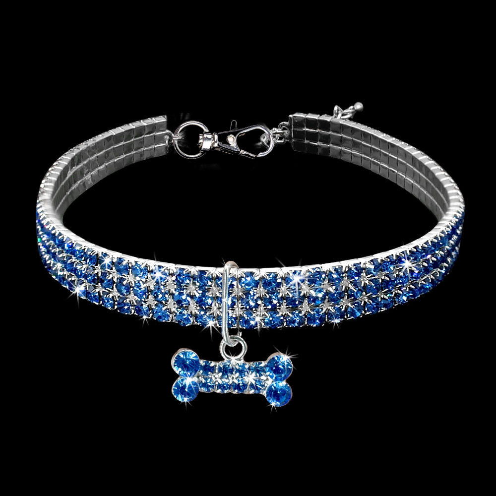 Halsbånd til Kæledyr med Bling Detaljer 2