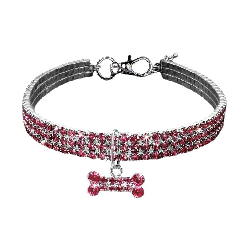 Halsbånd til Kæledyr med Bling Detaljer 5