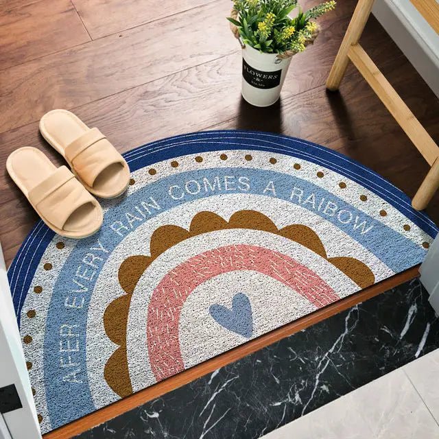 Halvcirkel Dørmåtte med Regnbue- og Vandmelonprint 5