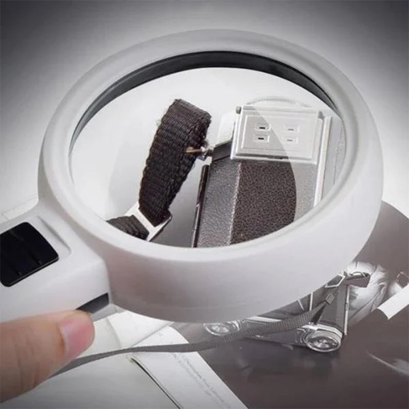 Håndholdt Forstørrelsesglas 30x med LED Lys 0