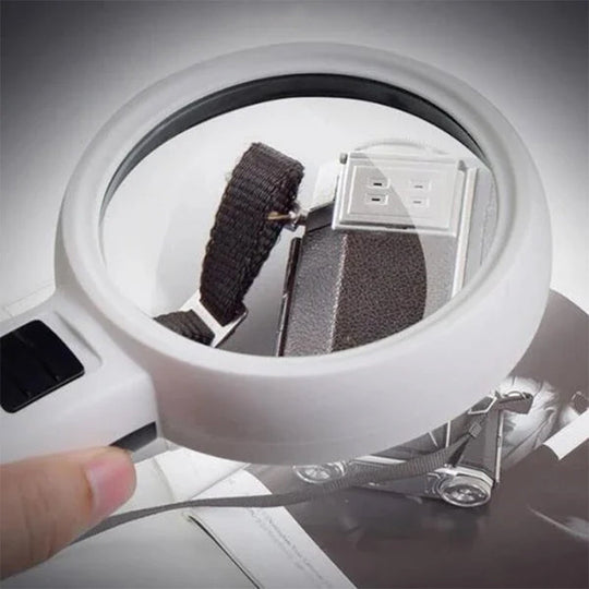 Håndholdt Forstørrelsesglas 30x med LED Lys 0