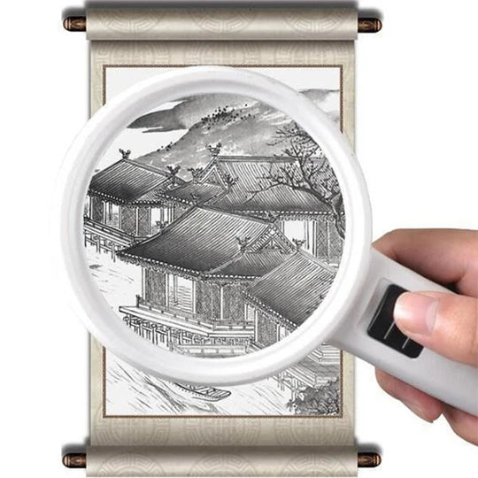 Håndholdt Forstørrelsesglas 30x med LED Lys 3