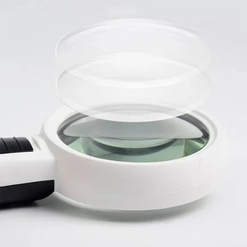 Håndholdt Forstørrelsesglas 30x med LED Lys 4