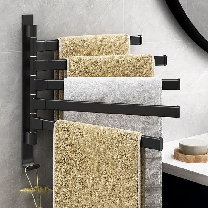 Håndklædeholder til Væg med 5 Arme til Badeværelse Modern Design 1