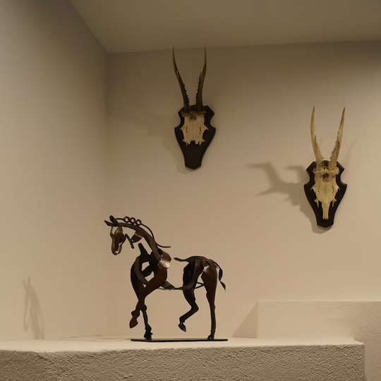 Håndlavet Hestestatue Dekorativ til Indretning 0